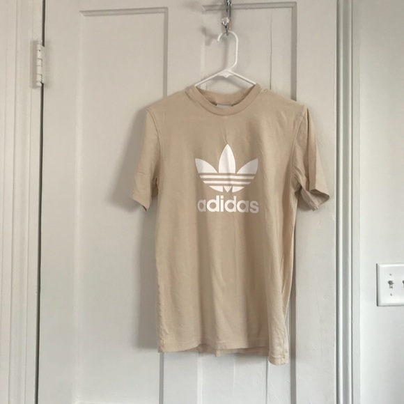tan adidas shirt